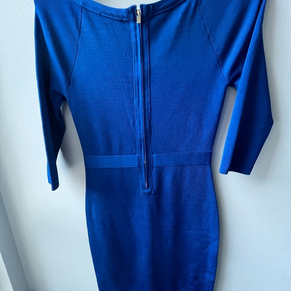 Sapphire blue mini bandage dress Venus size 8. - Picture 3 of 5